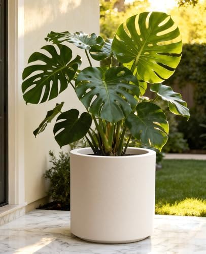 homenote 13.2 Inch Large Plant Pot with Drainage Plug for Indoor Use - Image 2