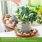 12 Pcs 12 Inch Plastic Plant Saucer Thicker Plastic Heavy Duty Round Flower Pot Saucers Water Planter Tray for Indoor Outdoor Plant Pots, Terracotta Color - Image 5