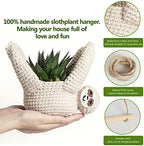 Evbopa Sloth Gifts Sloth Plant Hanger Plant Gifts Macrame Hanging Planter - Image 5