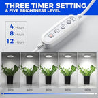 Barrina OG09 Puck Grow Light, 18W(2 x 9W), 5000K, Timer, 2 Packs, White - Image 4