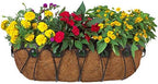 Arcadia Garden Products Hanging Window Basket Metal Trough Flower Planter with Coco Liner for Outdoor Windowsill, Railing, Patio, Garden, Balcony, Fence, 24-inch - Image 2