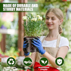 30Pcs Plastic Plant Pots with Repotting Mat,6 Inch Clear Nursery Pots with Drainage,Clear Nursery Pots with 30pcs Plant Labels,29inch*39inch PE Planting Mat for Indoor Garden Plants - Image 5