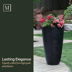 Mayne Modesto 42in Tall Round Modern Planter, Black - Image 5