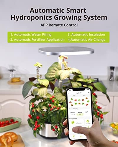WiFi 12 Pods Hydroponics Growing System Indoor Garden with APP Controll and 3 Planting Modes, Up to 30", 48w 120 LED Light, Automatic Water-Adding, Fertilization, Timer, Silent Pump, GS1 Max - Image 4