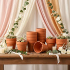 Terracotta Clay Pots with Drainage Holes, 4 Inch, Pack of 24, for Succulents, Plants, and DIY Crafts - Image 6