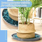 Eccliy 6 Pack Plastic Plant Saucer, Round, 20 Inch, Gray - Image 4