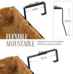 2 Pack 24IN Window Box Planter Basket w/Adjustable Brackets (S1) - Image 3