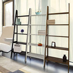 Casual Home 100% Solid Wood 5-Shelf Ladder Bookcase, Standard, 72"H, White - Image 5