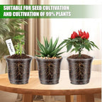 30Pcs Plastic Plant Pots with Repotting Mat,6 Inch Clear Nursery Pots with Drainage,Clear Nursery Pots with 30pcs Plant Labels,29inch*39inch PE Planting Mat for Indoor Garden Plants - Image 6