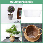 M METERXITY 10-Pack Plastic Plant Saucer, 14 Inch Clear Thin Plant Saucer Drip Tray for Indoor/Outdoor, Planter Liners Nursery Pots - Image 5