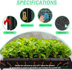 ROCEEI 8 Pack Seedling Heat Mat 10" X 20.75" Waterproof Seed Starter - Image 2