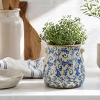 Dosayes Vintage Planter & Vase with Drainage,Ceramic Pot for Plant - Image 2