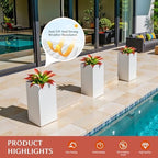 Ttranewsoo 2-Pack 13-Inch Artificial Agave Plants for Outdoor Planters, UV Resistant Fake Agave Plants, Faux Succulent Greenery for Porch, Patio, Garden, Entryway and Indoor Home Decor, Red - Image 6