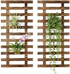 Pack of 2 Vertical Wooden Wall Planter Trellis for Climbing Plants, 23.62" by JOYFERNAL