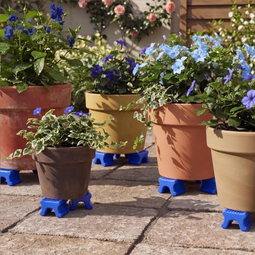 LemonRoad 12 Set Terra Cotta Cement Pot Feet for Outdoor Planters,Blue - Image 6