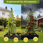 4 Pack Garden Trellis for Climbing Plants Outdoors,65" Tall Cucumber Trellis Garden Obelisk Trellis Rustproof Plants Support with Adjustable Heights for Indoor Potted Plants, Vines, Vegetables - Image 5