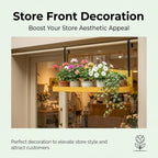 Wood Balcony Railing Table,Hanging Planter Shelf,Easy to Disassemble - Image 5