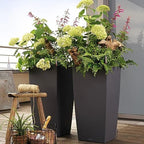 Lechuza CUBICO Color 40 Slate, Self-Watering Tall Planter, H29.5 L15.7 W15.7 in - Image 6