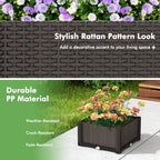 GIANTEX 4 Pcs Raised Garden Bed, Elevated Planter Box Kit W/ 16 Legs, 4 Planter Boxes, Self-Watering System, Drainage Holes, Indoor & Outdoor Vegetable Fruit Flower Herb Growing Box - Image 5