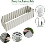 8x2x2ft Raised Garden Bed Kit, Galvanized Planter Garden Boxes Outdoor, Metal Raised Garden Beds for Vegetables,Fruits, Flower,Silver - Image 4