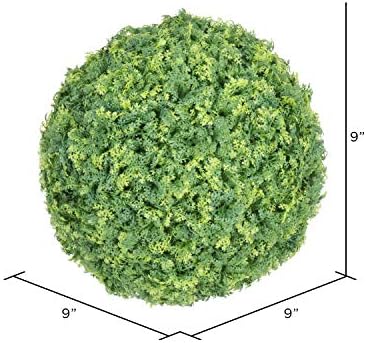 Vickerman Everyday 9" Artificial Mini Leaf Ball UV Resistant - Faux Indoor Outdoor Plant Ball - Greenery for Home Or Office Decor - Maintenance Free - Image 3