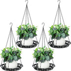 Enhon 4 Pack Plant Hanger, 12" Metal Hanging Planter for Indoor Plants by Clickhere