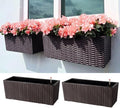 LaLaGreen Wall Planters Outdoor (20in, 2 Pack) Hanging Window Flower Boxes by L%C3%A1L%C3%A1Green