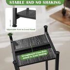 Dipion 40 Inch Extra Tall Plant Stand Indoor,2 Tier Pedestal Stand,Black - Image 3