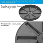 PATIKIL Plant Pot Saucers 10.5 Inch, 3 Pack Plastic Round Plant Pot Thicker Flower Drip Tray for Indoor Outdoor, Gray - Image 5