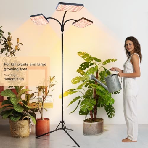 FECiDA 76" Standing Grow Lights for Tall Indoor Plants, Bonsai Tree, 3Head - Image 2
