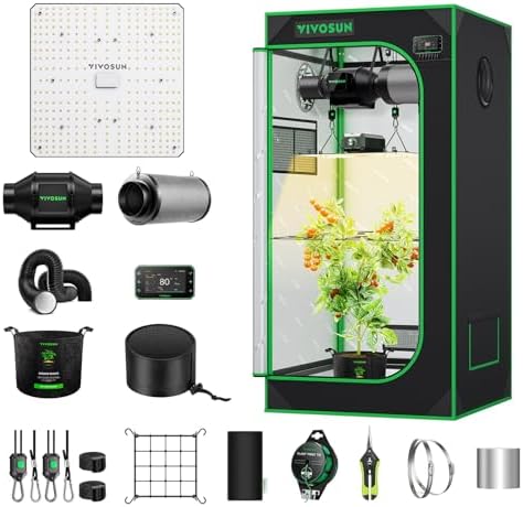 VIVOSUN Smart Grow Tent Kit 2x2, 1-Plant WiFi-Integrated Grow Kit System by VIVOSUN