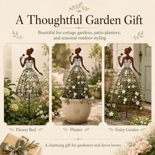 Vintage Lady Garden Trellis Stake (1pcs) - Image 7