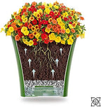 Gardenera 8.6" ARTE Self Watering Planter (Set of 3) in GOLD/BLACK - Indoor Flower Pot for All House Plants, Flowers, Herbs, Succulents, Orchideas, Dahlias and African Violets - Image 4