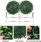 HUHJYUGE Artificial Plant Topiary Ball 16in, Durable Green Grass Decorative Balls, Round Plastic Plant Ball Decoration, for Wedding New Year Christmas Ceiling Garden Home Outdoor - Image 6
