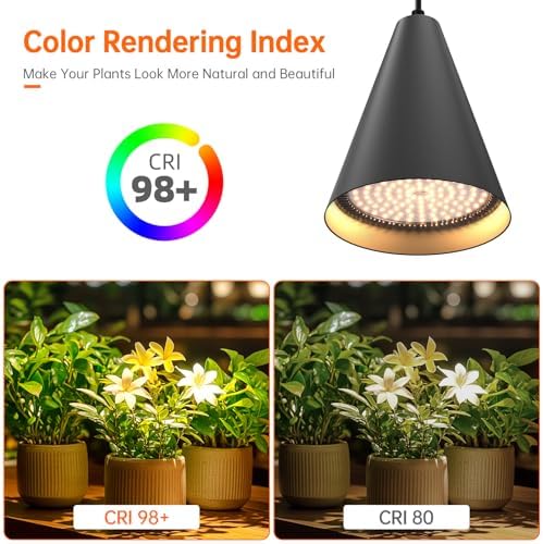 Bstrip Hanging Grow Light for Indoor Plants, Two Head One-Cord 50W - Image 6