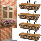 4 Pack 32IN Window Box Planter Basket w/Adjustable Brackets (S1) by Unknown