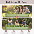 Galvanized Raised Garden Bed 6x2x1 ft, 12" Tall Metal Planter Box - Image 6