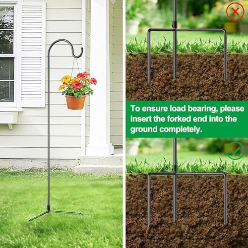 GOFORWILD 49 Inch 8 Pack Shepherd Hook for Garden Decor - Image 5