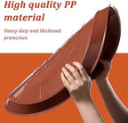 Eccliy 6 Pack Plastic Plant Saucer, Round, 23 Inch, Terracotta - Image 3