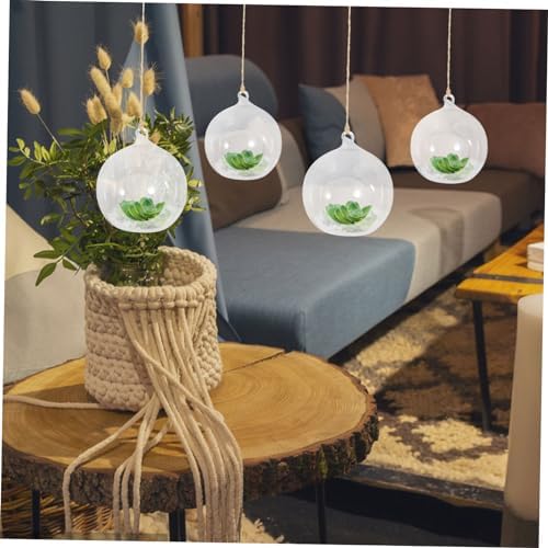 MAGICLULU 10Pcs Glass Hanging Tealight Holder Premium Quality Candle Stand for Wedding Decor Home Decoration and Celebrations Versatile Globe Terrarium for Flat Surfaces - Image 5