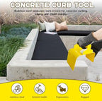 Concrete Curb Trowel, Garden Edging Curb Trowel Concrete Tool, Concrete Curb Trowel Edger, Landscape Curb Trowel with Putty Knife (Rectangle) - Image 7
