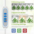 Kullsinss 6.3in Grow Light, Full Spectrum Plant Lights for Indoor Growing - Image 4