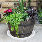 2 Pack of 16 inch Plant Saucer, Large Plant Tray, Heavy Sturdy Plant Drainage Tray for Indoors, Bird Bath Bowls, Sturdy Plastic Pot Tray for Planter (White) - Image 6