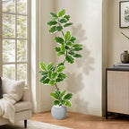 GarveeHome Fiddle Leaf Fig Tree Artificial Indoor with Sphere Planter - Image 2
