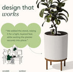 Veradek Demi Series Raised Planter - Round Planter with Stand - Image 5