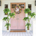 6FT Artificial Ficus Tree with White Planter, Moss and Pebbles - Image 3
