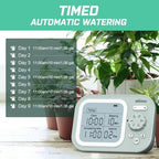 Automatic Plant Waterer Indoor Watering System for 15 Potted Plants, Auto Drip Irrigation Kit with Programmable Water Timer, Smart Humidity Detection, Green - Image 5