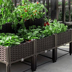Plastic Raised Planter Box with Legs for Gardening - Image 5