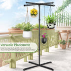 Plant Hanger Indoor, 59" Tall Hanging Plant Stand Heavy Duty Metal Indoor Plant Hanger Stand Hanging Plant Holder with 8 Hooks Hanging Planters for Indoor Plants Bedroom Living Room Balcony - Image 5