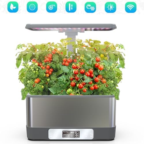 Hydroponics Growing System Kits,APP&WiFi 8 Pods Smart Indoor Herbs Garden with 24W Adjustable Height LED Growth Lights,for Indoor Gardening Gifts,Vegetables Planter - Image 6